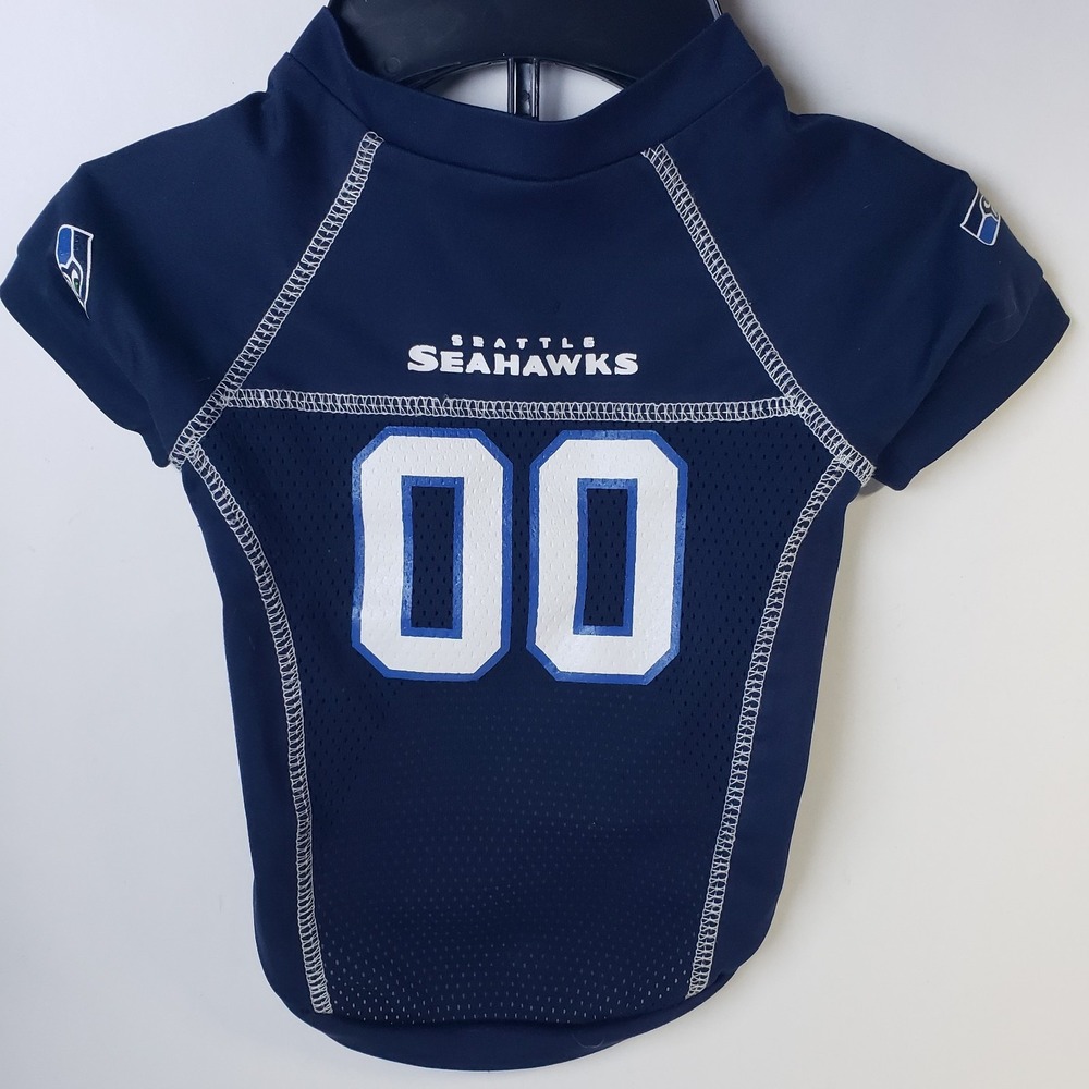 Hunter Brand Seattle SEAHAWKS Puppy Dog Jersey Game Day Gear - Size M